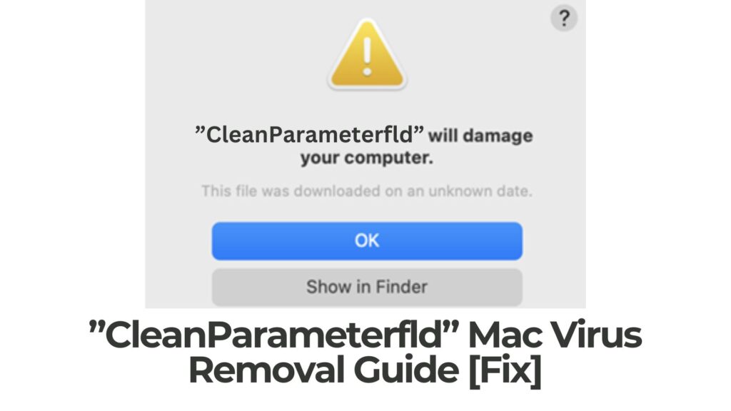 CleanParameterfld endommagera votre ordinateur Mac - Enlèvement