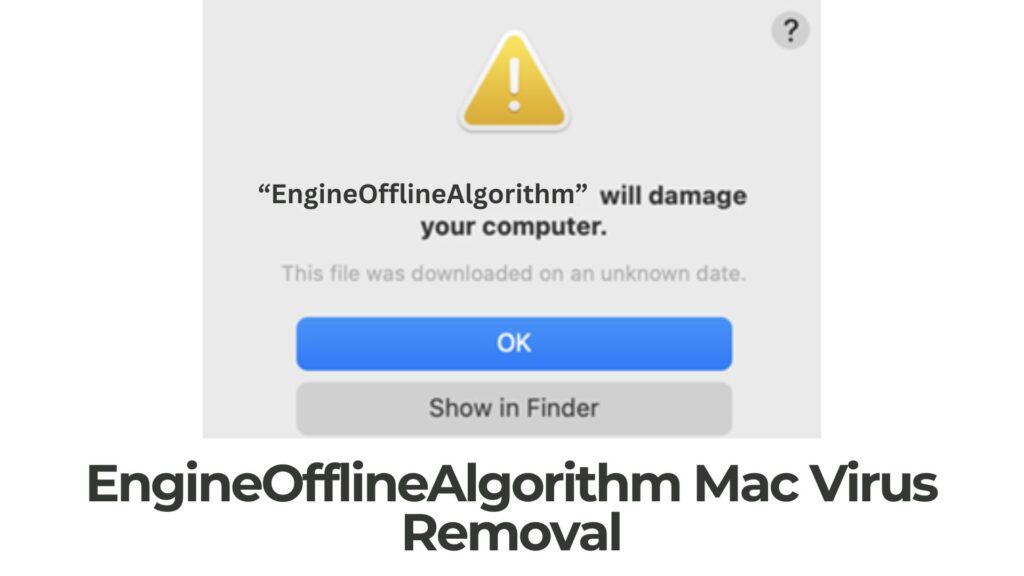 Vírus de anúncios Mac EngineOfflineAlgorithm