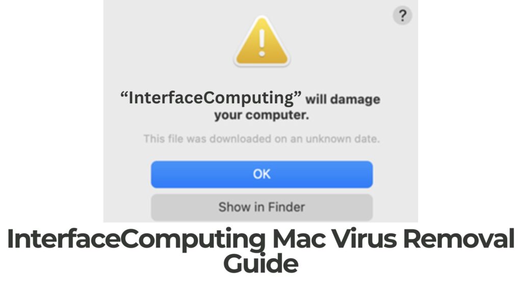 InterfaceComputing endommagera votre ordinateur Mac - Enlèvement