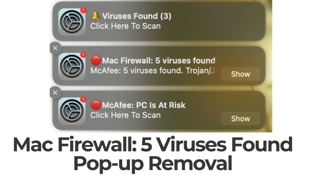 Mac ファイアウォール: 5 ウイルスが見つかりましたポップアップ - 除去 [5 分]