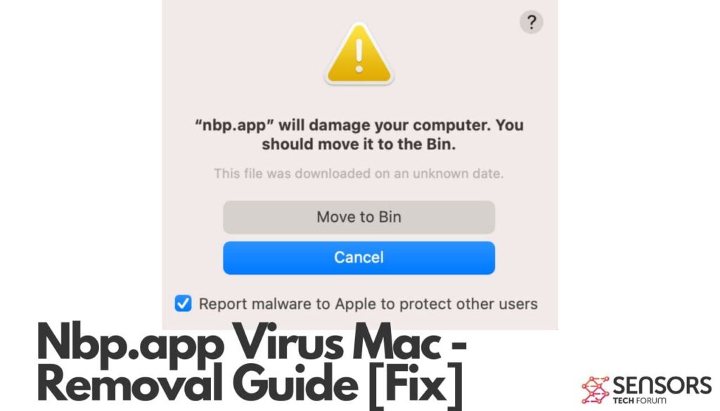 Vírus Nbp.app Mac - Guia de remoção [Consertar]