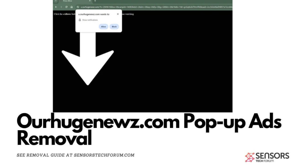 Entfernung von Ourhugenewz.com-Popup-Anzeigen