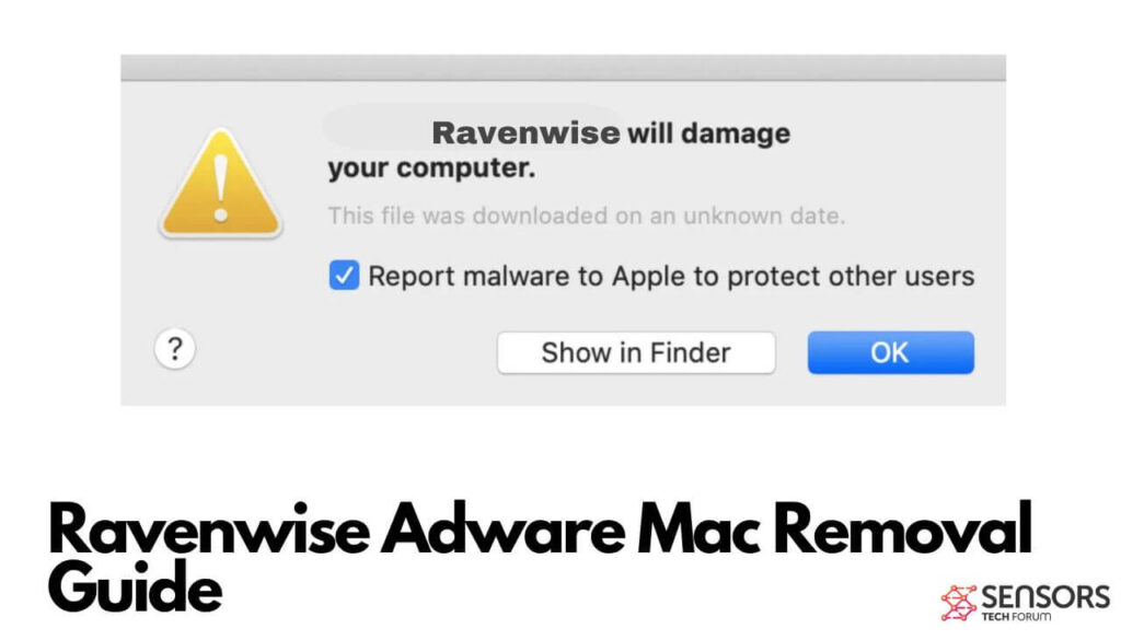 Guia de remoção de Ravenwise Adware Mac