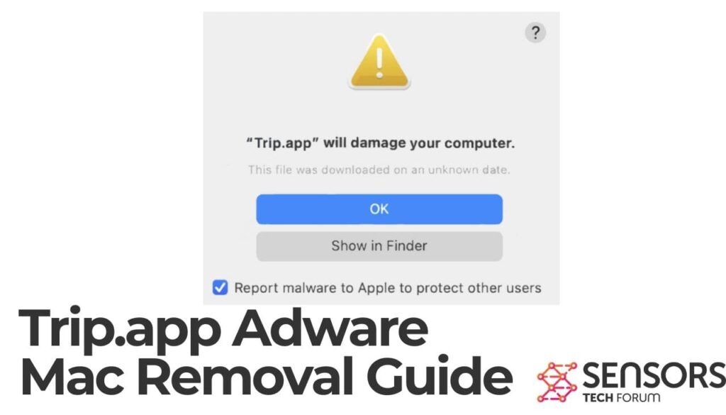 Guida alla rimozione dell'adware Mac Trip.app-min