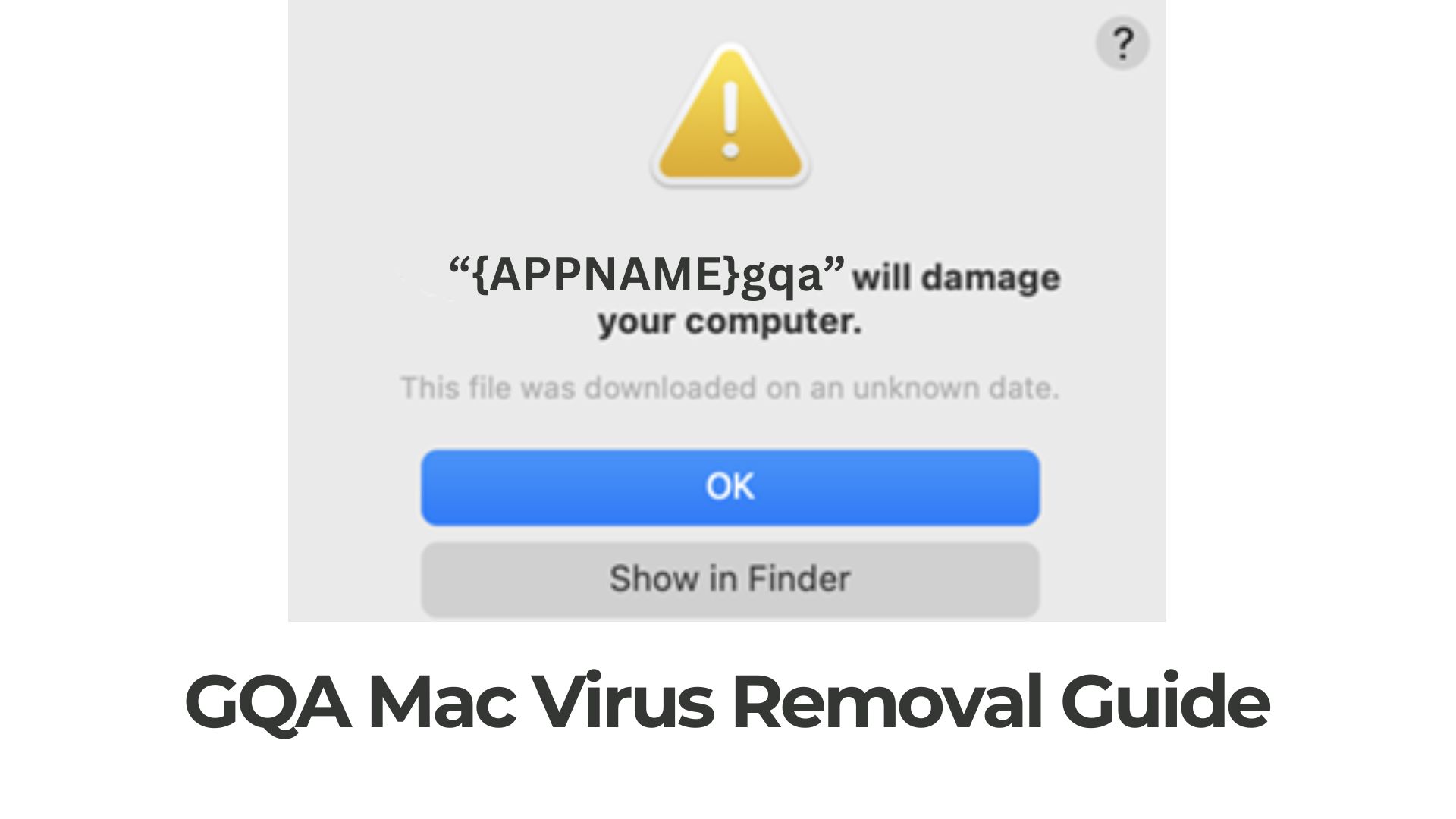 GQA Will Damage Your Computer Mac Pop-up Virus Removal [Fix]