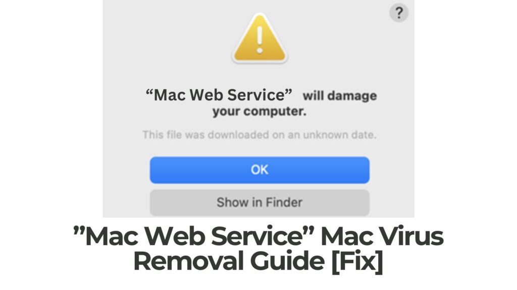 Mac Web Service Will Damage Your Computer Removal