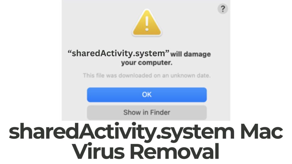 sharedActivity.system danificará seu computador Mac