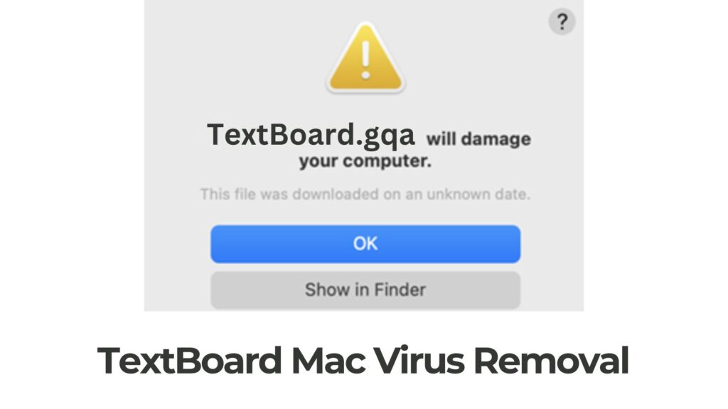 Guía de eliminación del virus TextBoard.gqa para Mac [