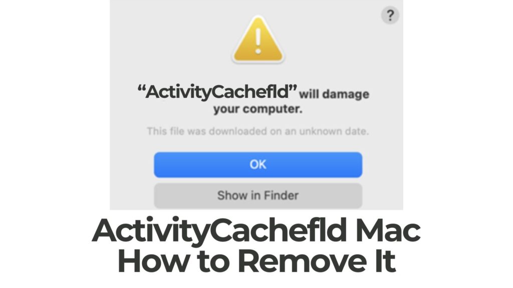 ActivityCachefld zal uw computer Mac beschadigen - Verwijdering