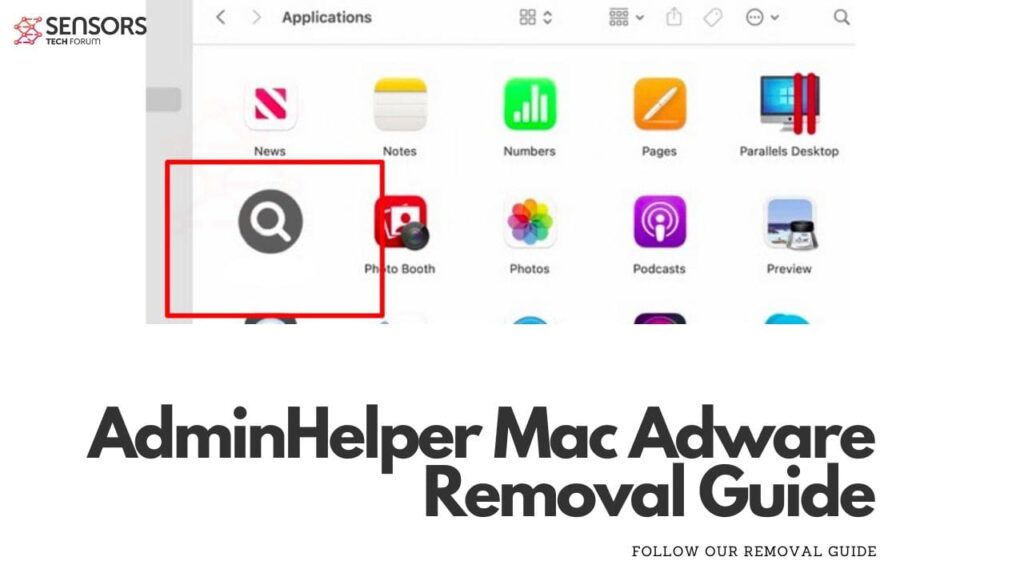 Guide de suppression des logiciels publicitaires AdminHelper Mac-min