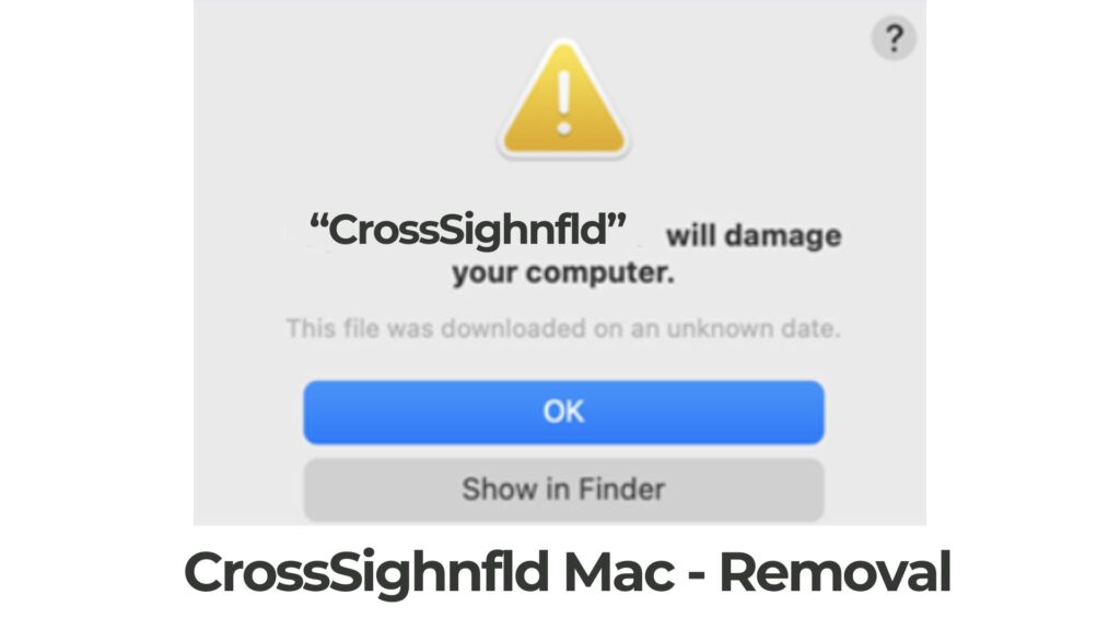 CrossSighnfld danificará seu computador Mac - Remoção