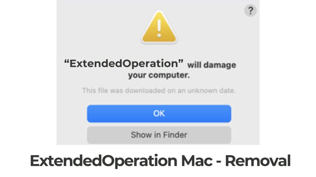 ExtendedOperation Mac - Removal Guide [Fix]
