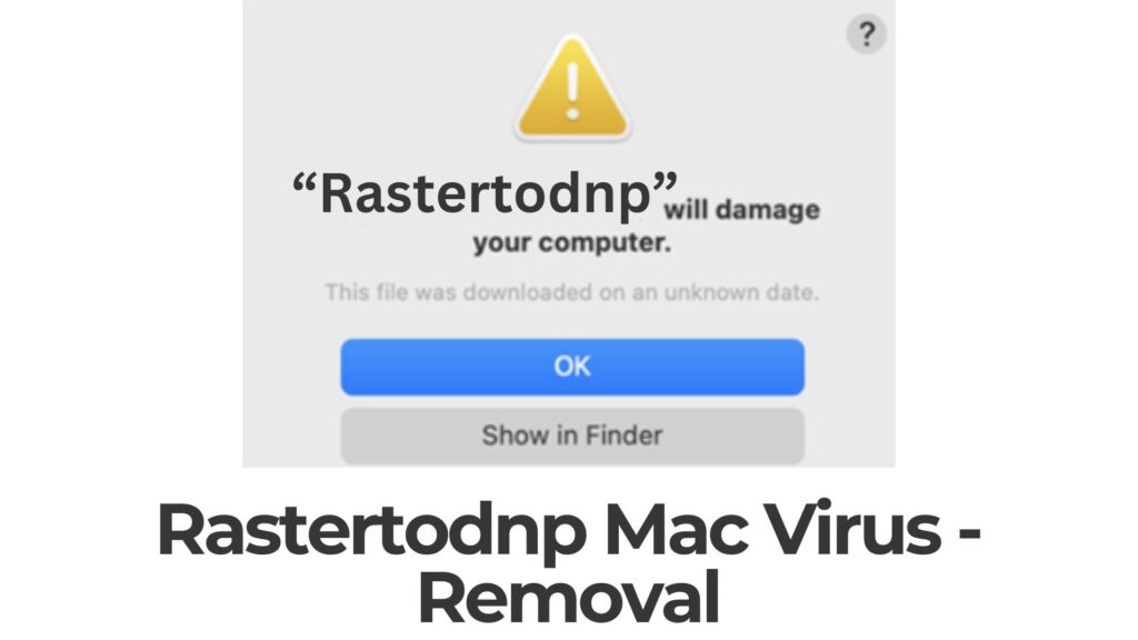 Rastertodnp zal uw computer Mac beschadigen - Verwijder Het