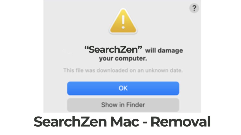 SearchZen はコンピュータ Mac に損傷を与えます - 除去