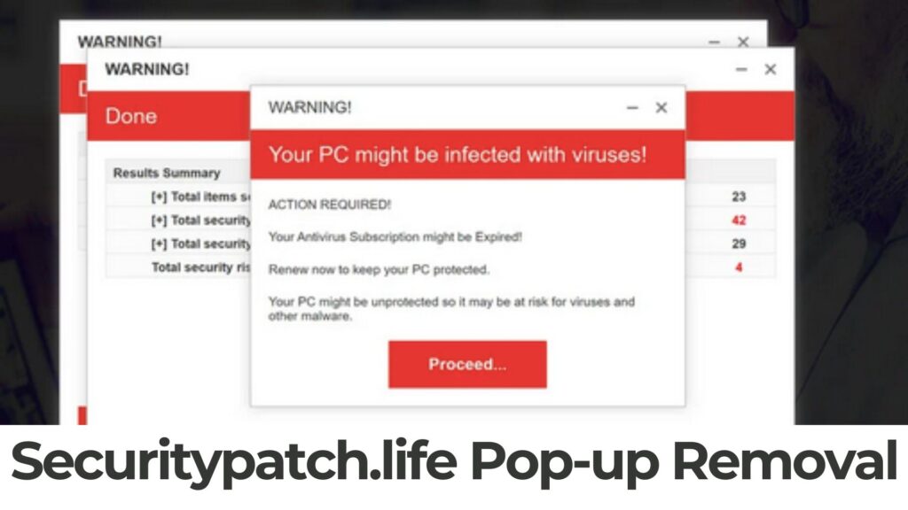 Securitypatch.life pop-upadvertenties Virusverwijdering [5 Min-gids]