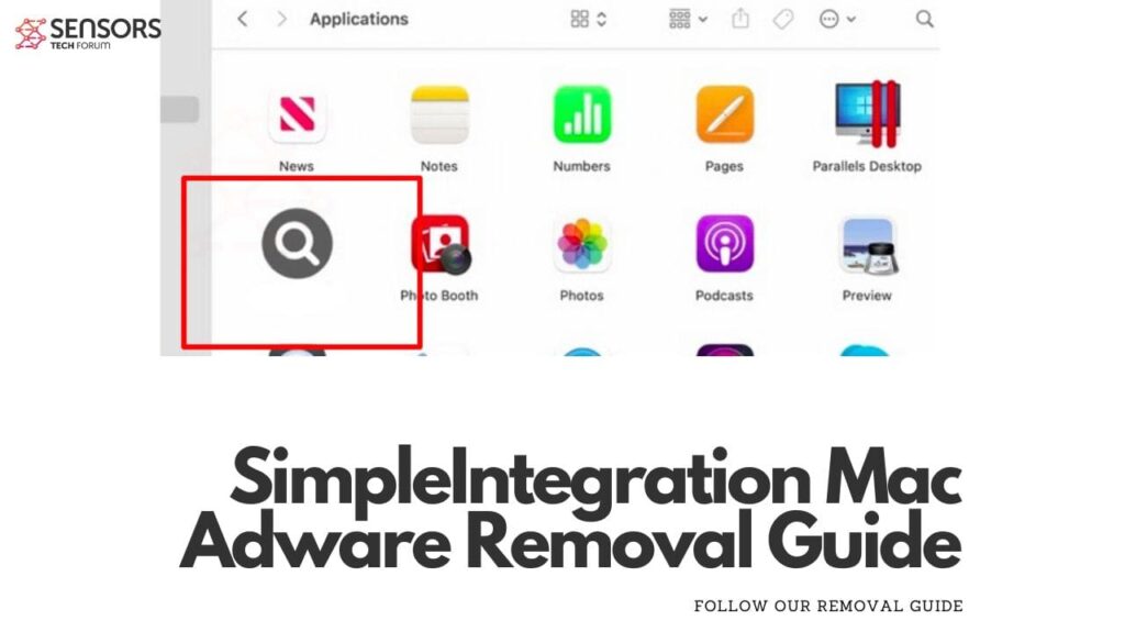 Guia de remoção de adware SimpleIntegration Mac