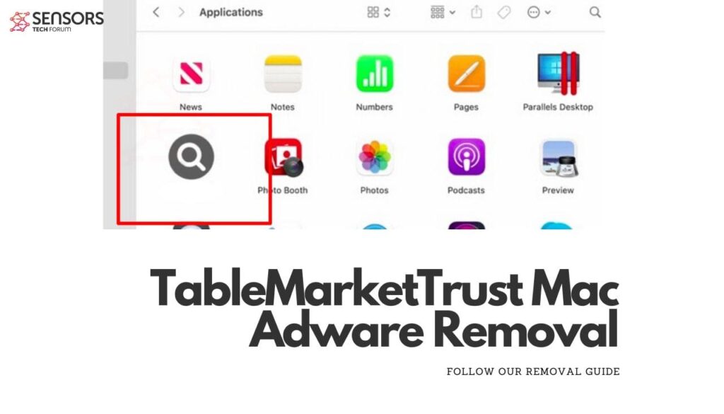 Fjernelse af TableMarketTrust Mac Adware