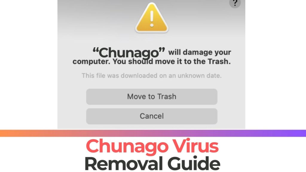 Chunago があなたのコンピュータ Mac を損傷します - 除去 [修理]