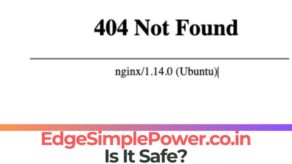 EdgeSimplePower.co.in - Ist es sicher? [Betrugscheck]