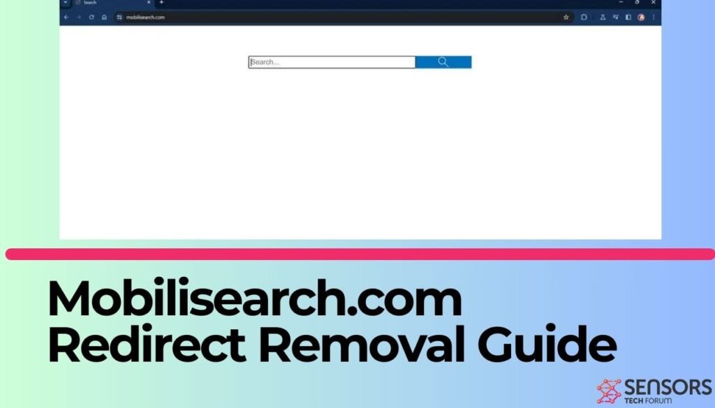 Guia de remoção de redirecionamento Mobilisearch.com