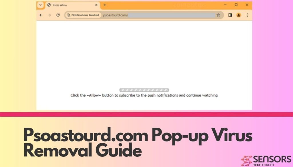 Guia de remoção de vírus pop-up Psoastourd.com