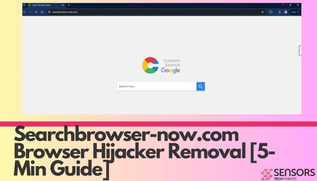Searchbrowser-now.com ブラウザ ハイジャッカーの削除
