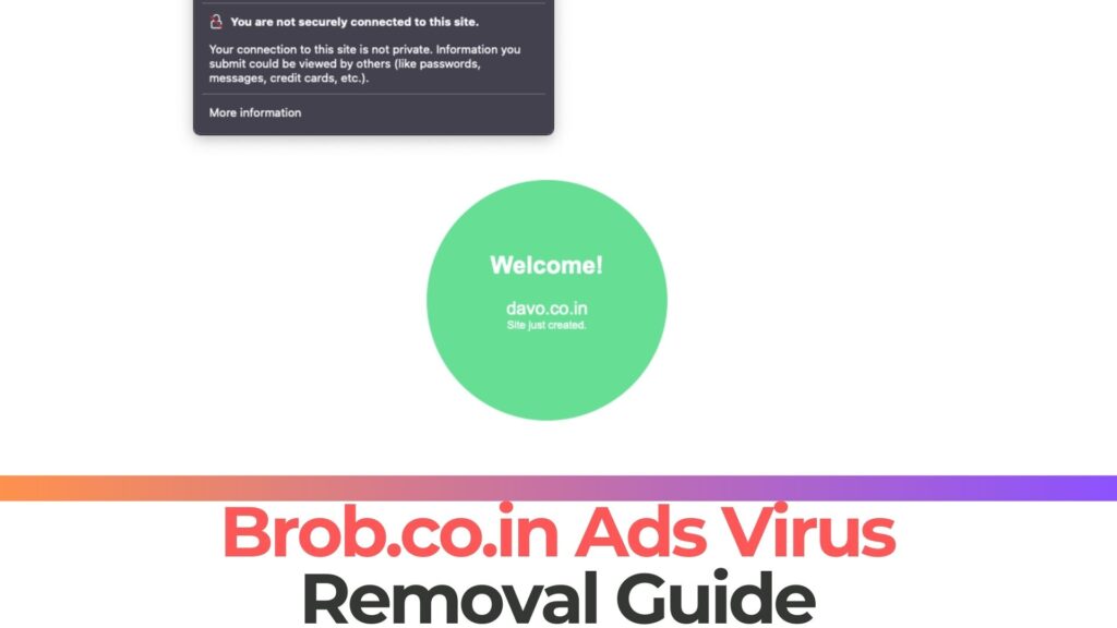 Brob.co.in Virus annunci pop-up - Rimozione [5 Guida minima]
