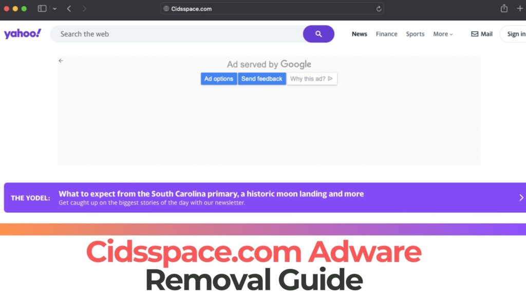 Cidsspace.com pop-upadvertentiesvirus - Verwijdering [repareren]