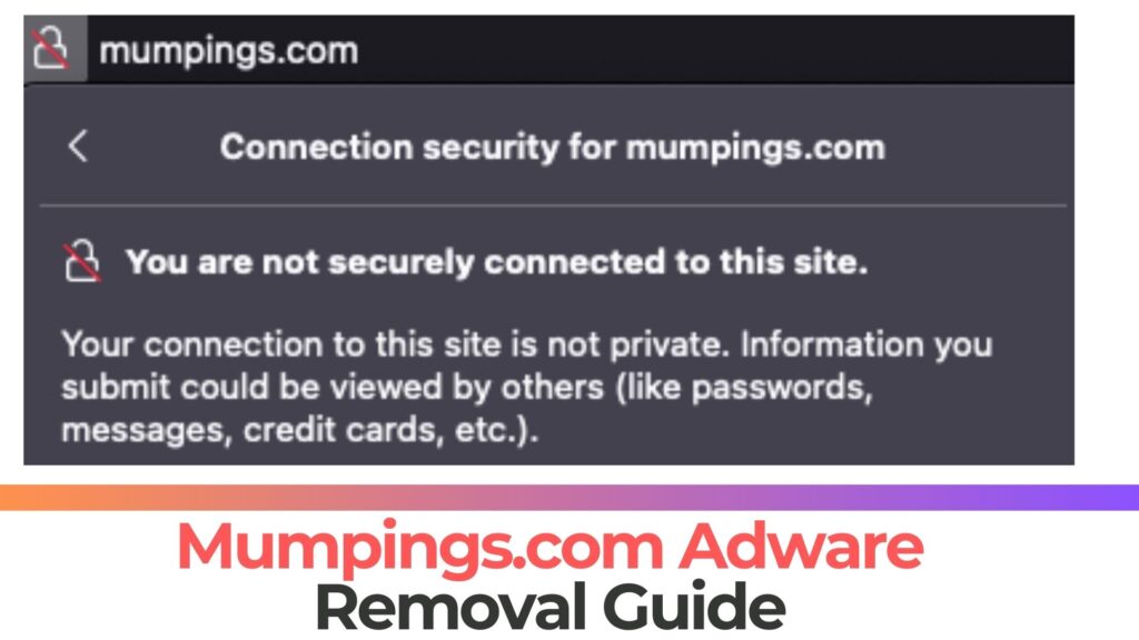 Mumpings.com ポップアップ広告ウイルス - 除去 [修理]