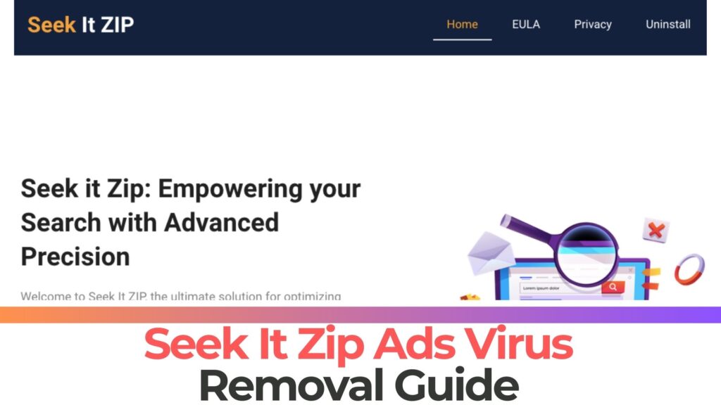 Vírus de anúncios pop-up Seekitzip.com - Guia de remoção [Consertar]
