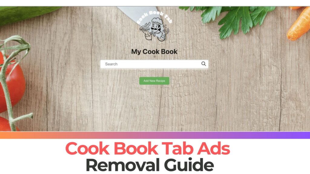 Remoção de vírus da extensão do navegador Cook Book Tab [Consertar]