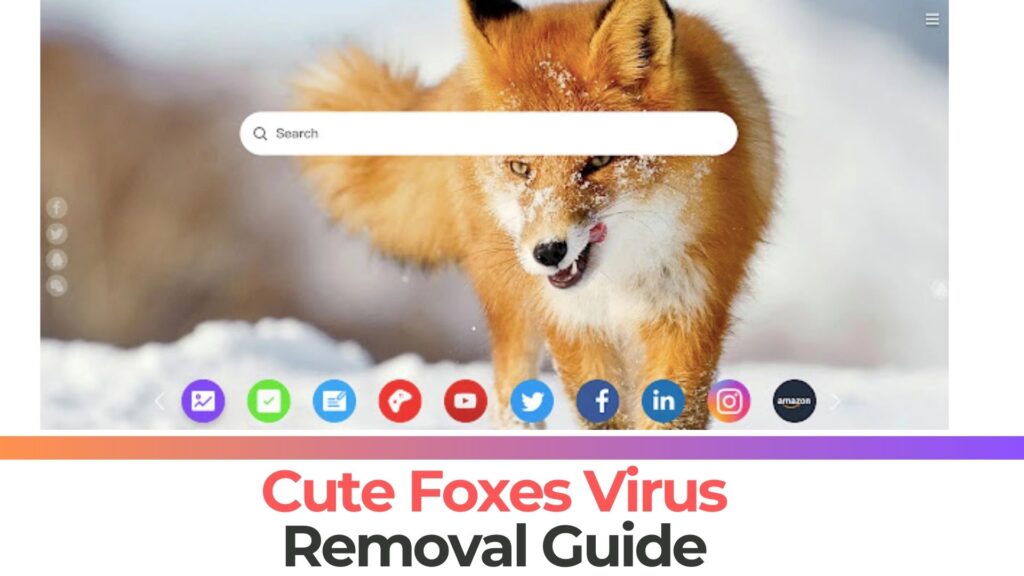 Vírus de anúncios pop-up Cute Foxes - Guia de remoção