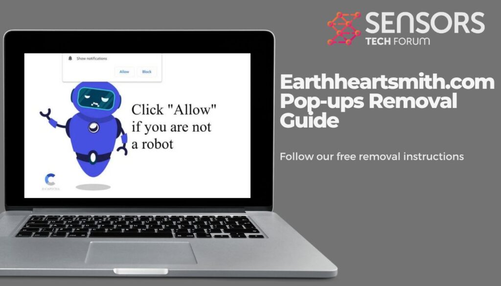 Earthheartsmith.com Pop-ups Removal Guide