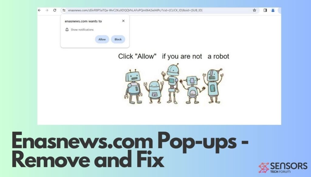 Pop-ups Enasnews.com - Supprimer et réparer