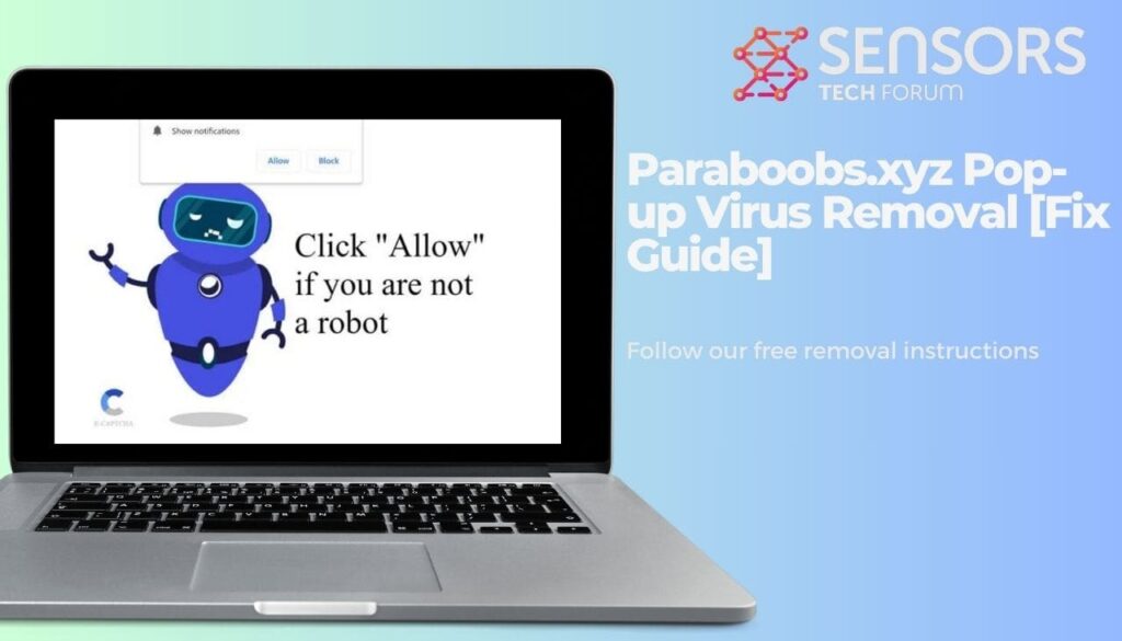 Remoção de vírus pop-up Paraboobs.xyz [Guia de correção]