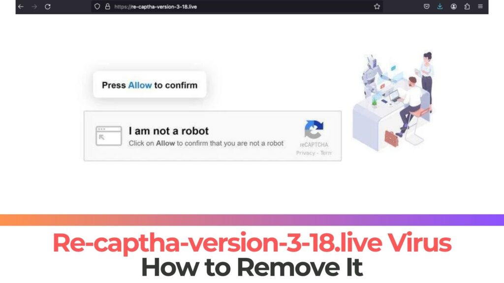Remoção de vírus Re-captha-version-3-18.live Pop-ups