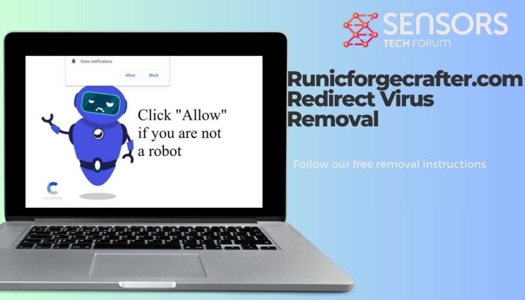 Rimozione del virus di reindirizzamento Runicforgecrafter.com