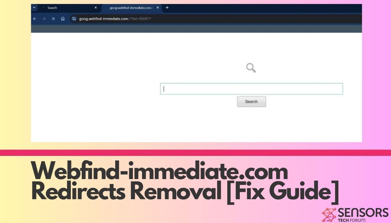 Webfind-immediate.com Redirects Removal [Fix Guide]