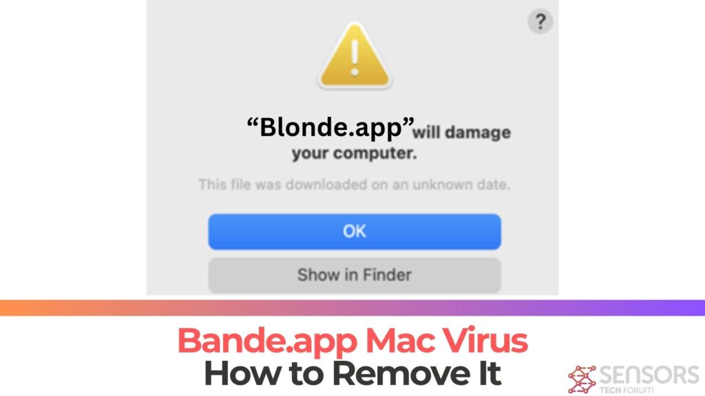 Bande.app はコンピュータ Mac に損傷を与えます - 除去 [修理]