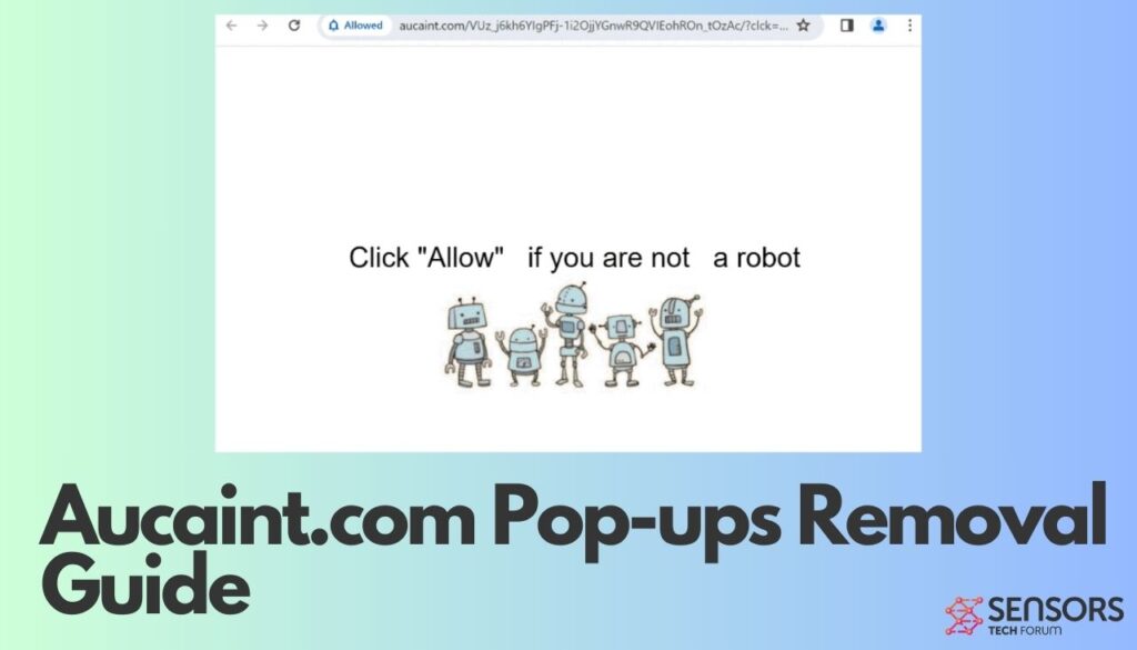 Guia de remoção de pop-ups Aucaint.com