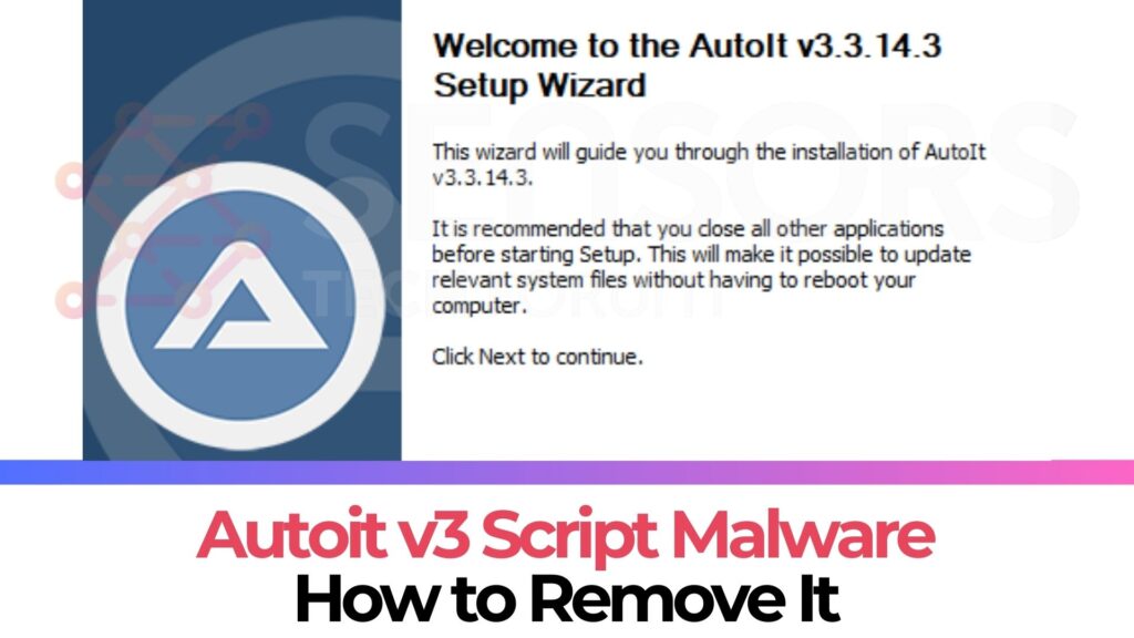 Guía de eliminación de malware del script autoit v3