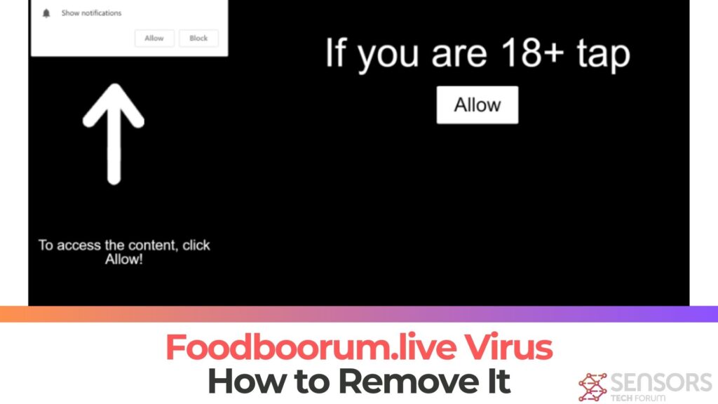Foodboorum.live pop-upadvertentiesvirus  - Verwijdering [5 Min]
