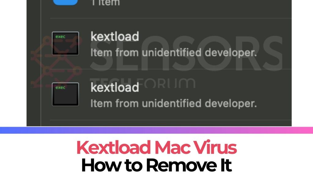 Kextload Mac マルウェア - それを削除する方法 [修理]
