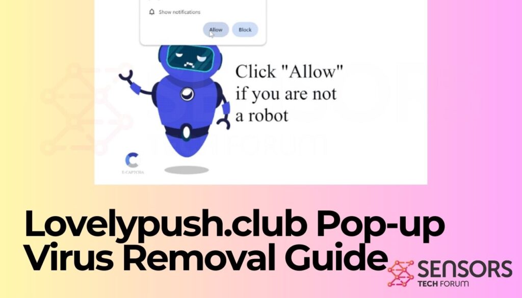 Gids voor het verwijderen van Lovelypush.club pop-upvirus