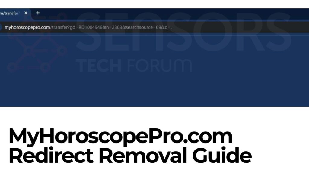 Guide de suppression de la redirection MyHoroscopePro.com