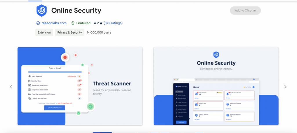 Online Security - Chrome Web Store