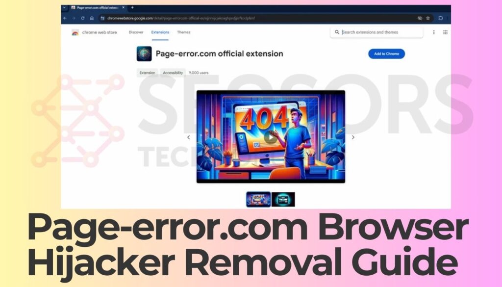 Page-error.com Browser Hijacker Removal Guide