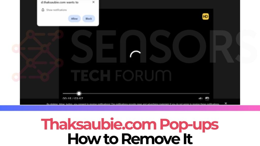 Vírus de anúncios pop-up Thaksaubie.com - Guia de remoção[Consertar]