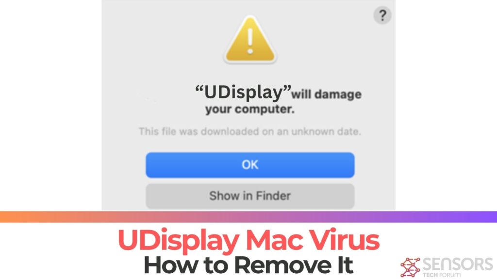 UDisplay Will Damage Your Computer Mac - Removal