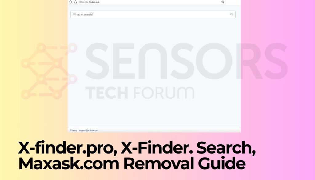 X-finder.pro, Localizador X. Procurar, Guia de remoção Maxask.com